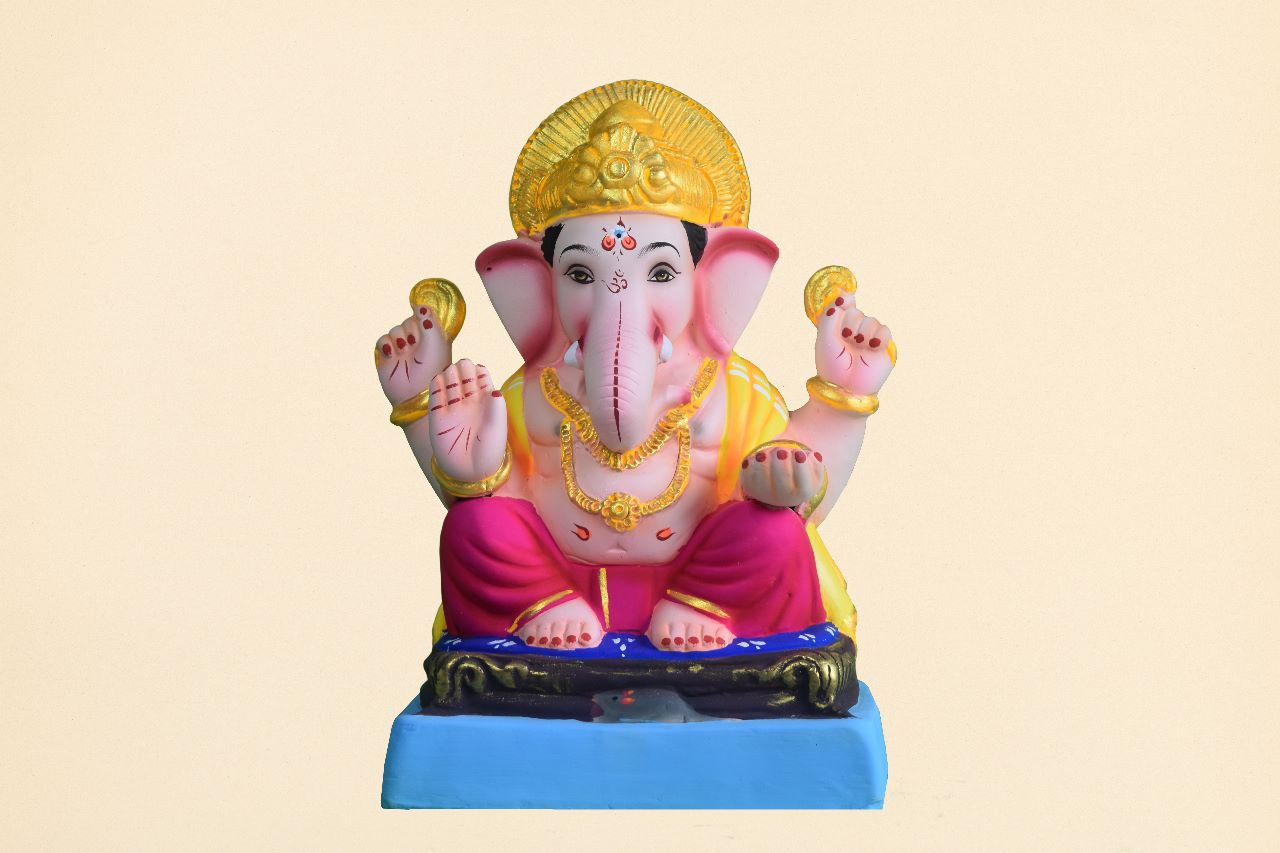 Mysori 15 inch Shadu mati Ganpati eco–friendly murti – Tyoharwale