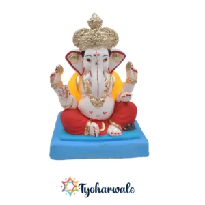 Adi Ganesh Murti| 13.5 inches| 100% natural colours and eco-friendly idol made of Shadu mati