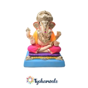 Dagdusheth Ganpati Murti| 18 inches| 100% Eco-friendly and Original made from Shadu mati|