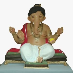 Signature Murti - Bal Ganesh Idol| 18 inches| Shadu mati murti with 100% Natural colours and Eco-friendly