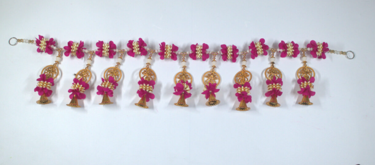 Handcrafted Festive Toran | Door Hanging Bandhanwar for Pooja Rooms & Housewarming