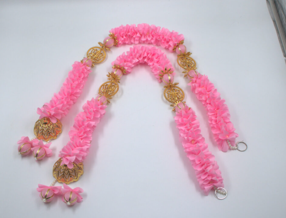 Handcrafted Beaded Latkan (Set of 2) | Decorative Hanging for Home Entrances, Temple Decor, Diwali, Ganesh Chaturthi & Wedding Celebrations