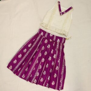 Purple Silk Parkar Polka