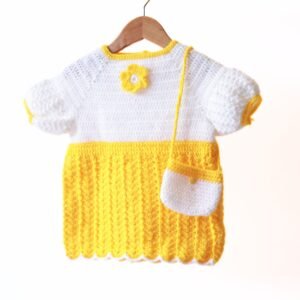 Hand-woven Yellow Dress