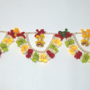 Decorative Beaded Toran for Home & Mandir | Traditional Festival Door Hanging for Diwali & Ganesh Chaturthi Decor