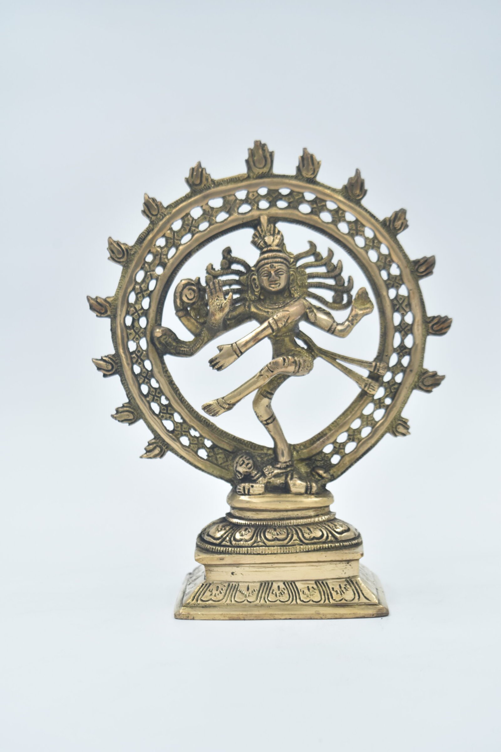 Brass Natraj Statue | Large Dancing Lord Shiva Nataraja Murti for Home Temple Decor, Spiritual Gifting, Pooja Room, Vastu Idol, Diwali & Festival Decoration