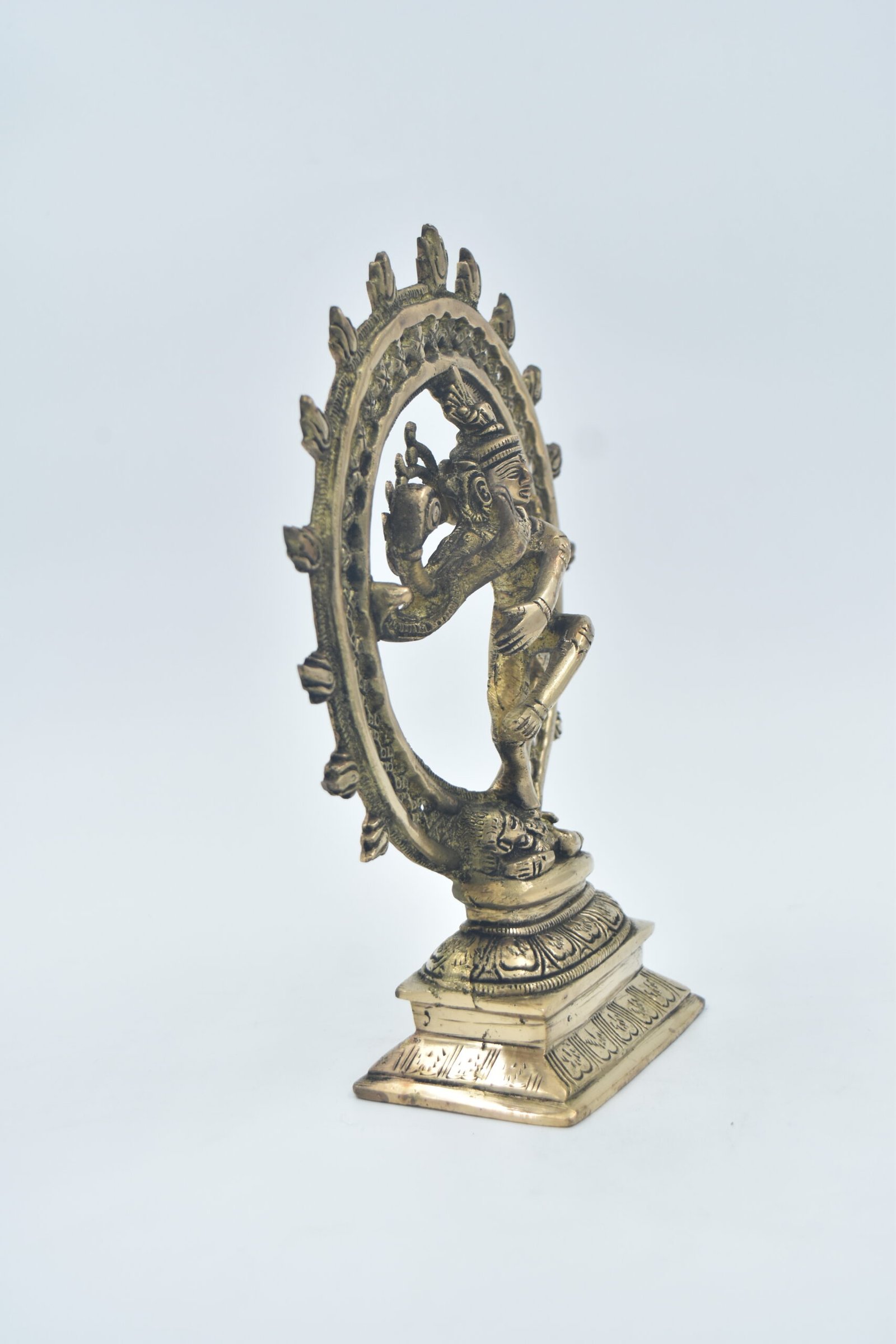 Brass Natraj Statue | Large Dancing Lord Shiva Nataraja Murti for Home Temple Decor, Spiritual Gifting, Pooja Room, Vastu Idol, Diwali & Festival Decoration