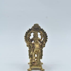 Brass Khandoba Idol – Handcrafted Lord Martanda Bhairava Murti for Jejuri & Khanderaya; Malhar – Home Temple, Mandir & Festival Decor – Hindu God Brass Showpiece