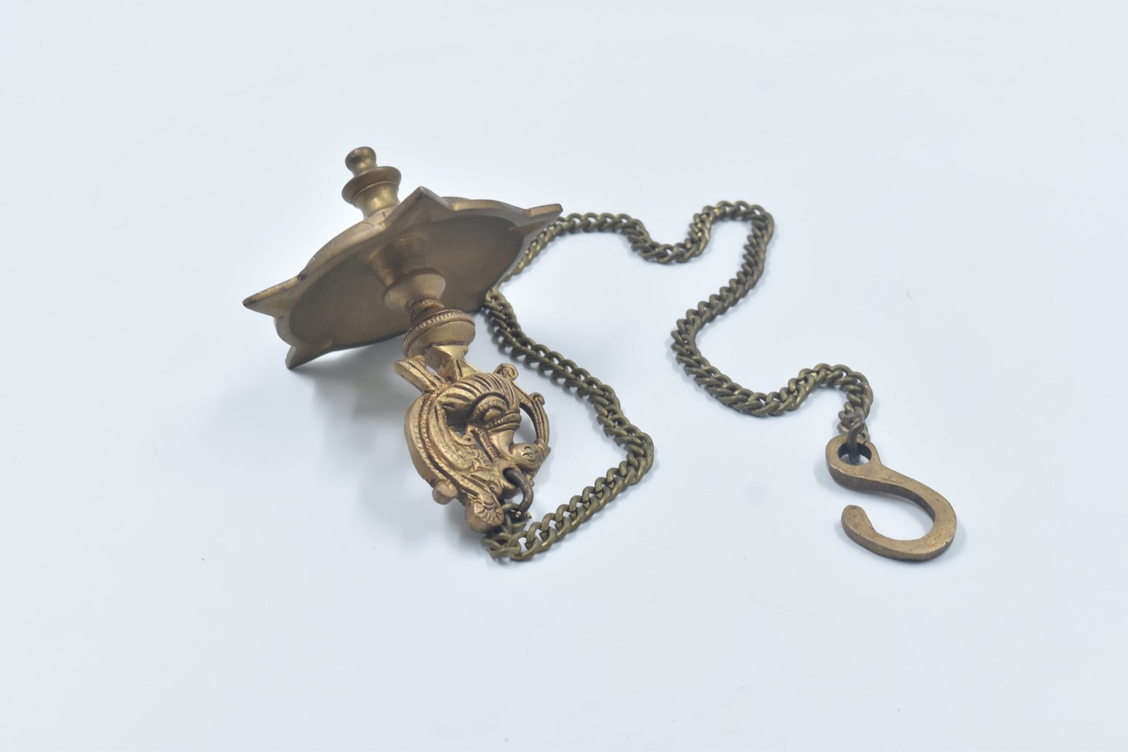 Brass Latkan Diva | Latkan Diva | Latkan Diva Swamy Figurine for Home, Temple, Pooja Room, Office Table, Spiritual Décor & Gifting