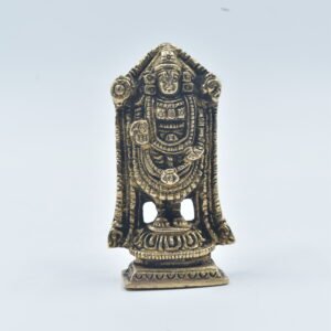 Brass Balaji Murti – Lord Venkateswara / Tirupati Balaji Idol for Home, Puja Room, Office Desk & Gifting – Handcrafted Brass Srinivasa Statue