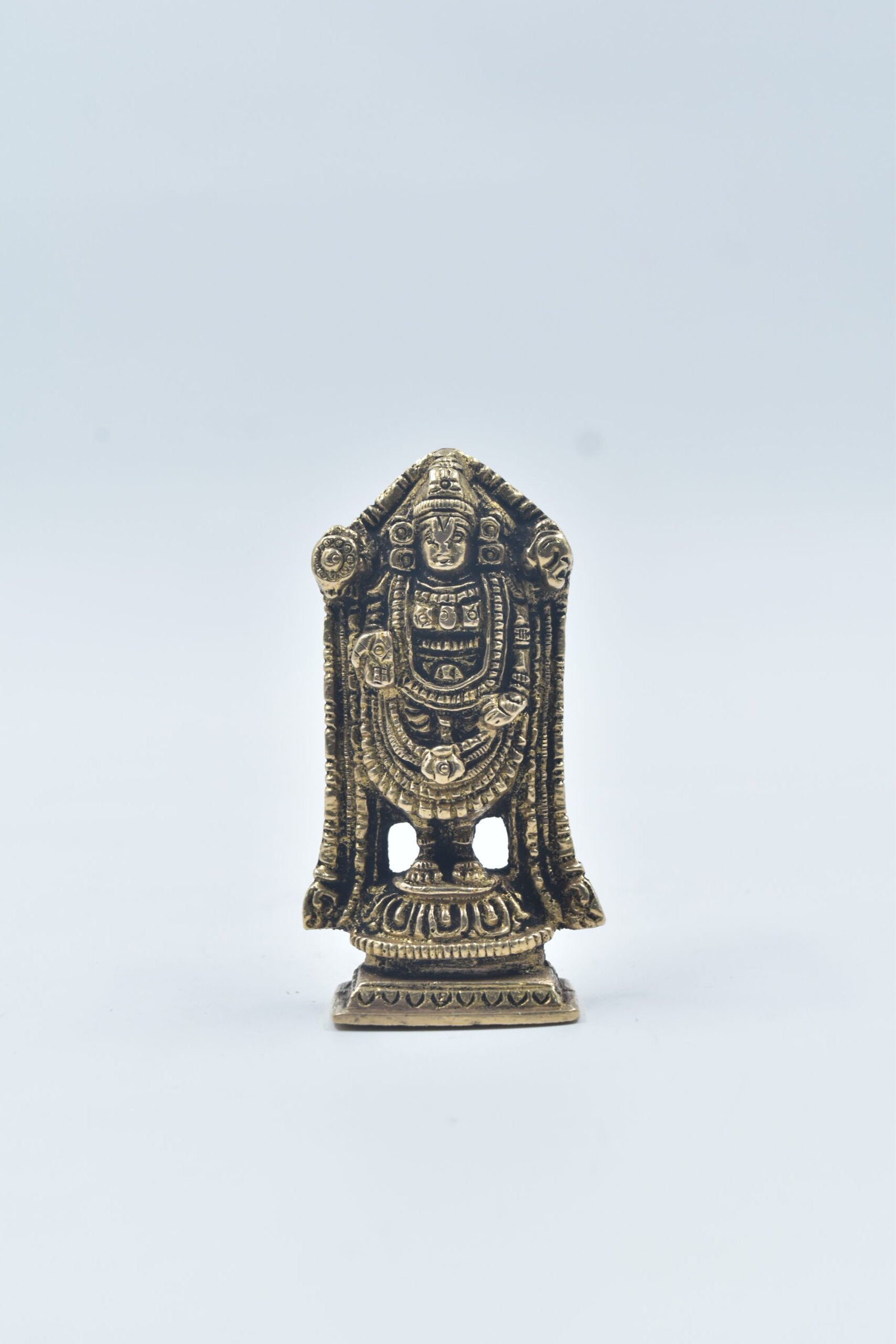 Brass Balaji Murti – Lord Venkateswara / Tirupati Balaji Idol for Home, Puja Room, Office Desk & Gifting – Handcrafted Brass Srinivasa Statue