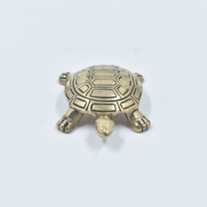 Brass Feng Shui Tortoise | Vastu Turtle for Home & Office | Good Luck Feng Shui Decor | Lucky Charm Brass Tortoise Figurine for Gifts & Career Success