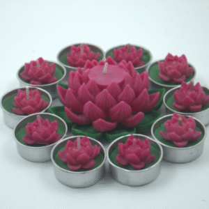 1 Lotus Candle + 10 Tealight Candle Pack