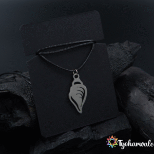 Shankh Shell Pendant Necklace for Men & Women | Spiritual Conch Symbol Jewelry Gift | Unisex Ocean-Inspired Devotional Charm | Vedic Sound Aum Accessory for Peace.
