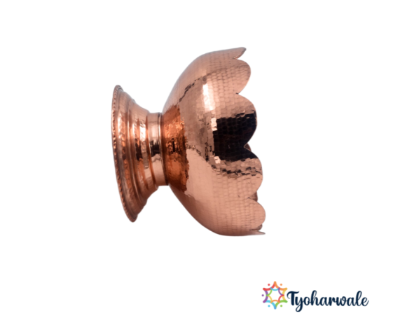 Copper Pardi for Pooja Decoration & Temple Decor | Traditional Indian Pardi in Three Sizes | For Festive Decoration and Gifting|