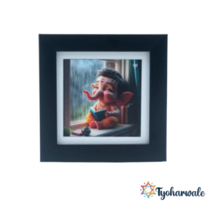 Bal Ganesha Photo Frame Ganesha  | Lord Bal Ganesh Ji Photo Frame for Home Decor, Bedroom, Living room, Kids room, Puja Room, Small Office Desk