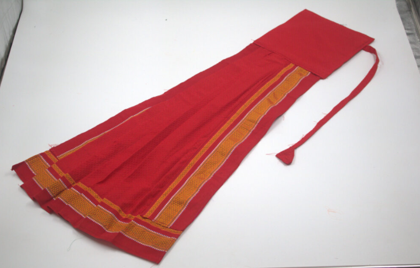 Single Gudi | Maharashtrian Gudi Padwa Decoration | Ready Made Gudi Cover | Khun Saree Fabric, Traditional, Easy To Use For Gudi Padwa Festival