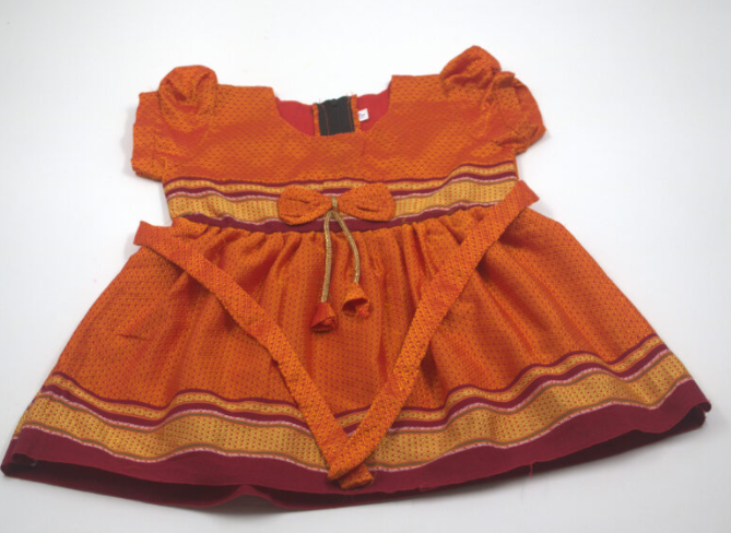 Festive Frock Dress for Girls | Traditional Dress Outfit for Diwali & Pooja |