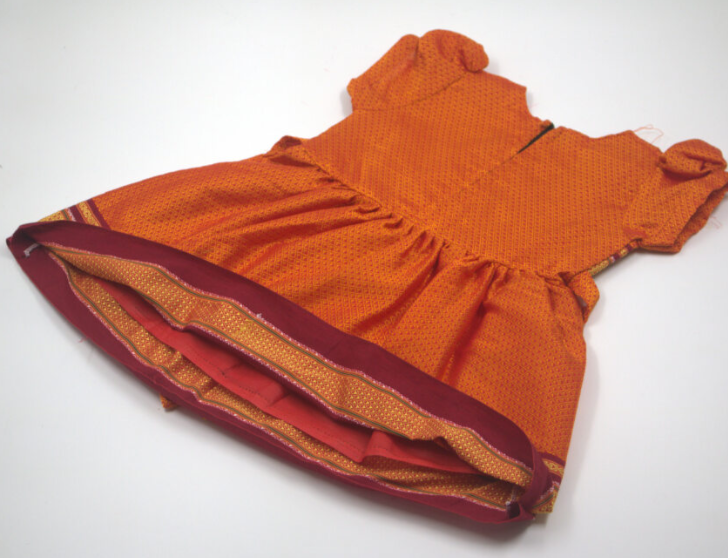 Festive Frock Dress for Girls | Traditional Dress Outfit for Diwali & Pooja |