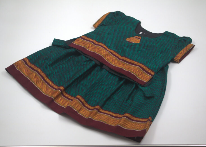 Girls Ethnic Frock Dress | Traditional Baby Dress Outfit for Diwali, Pooja & Festival Celebrations