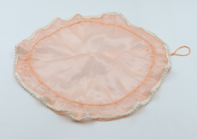 Pearl-Embellished Tissue Potli – Luxury Ethnic Gift & Festival Bag| Decorative Tissue Potli Pouch Set – Wedding Favors & Party Gift Bags