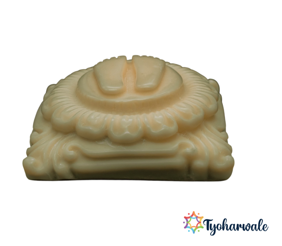 Charan Paduka for Home Puja & Temple Decor | Marble dust Charan Paduka | Bhagwan Charan Paduka for Puja Ghar & Religious Gifts |