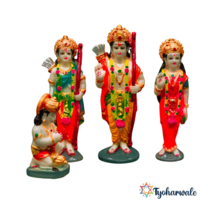 Marble Dust Ram Darbar Murti | Ram Darbar Statue for Home Decor