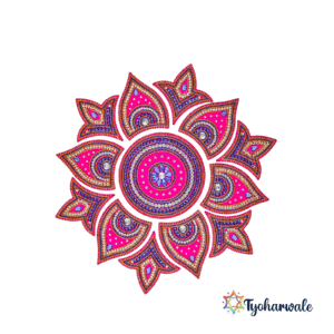 Reusable Rangoli with Colourful Stones | Vibrant Festival Decor| Ready Made Rangoli for Festival Decoration|