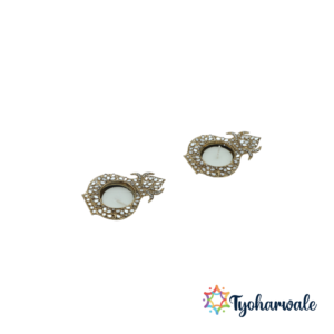 Kalash Metal Diya with Mirror Work | Decorative Lamp | Kalash Mirror Diya for Diwali, Pooja & Wedding Decor | Traditional Kalash Diya |