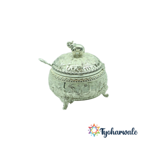 Elephant Shaped Mukhwas Container | Multi-Purpose Decorative Box for Diwali, Wedding, and Gifting |