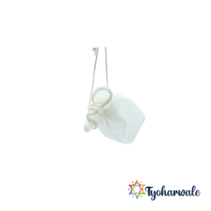 Potli with Pearls | Ethnic Gift & Festival Bag | Decorative Potli Pouch / Thali Cover | For Diwali, Festive Season, Gifting & Weddings |