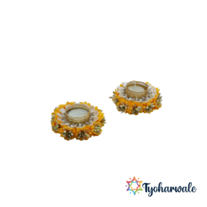 Floating Candles Set of 2 | Decorative Candles for Diwali, Weddings, Festive Center pieces, and Indoor-Outdoor Decor |