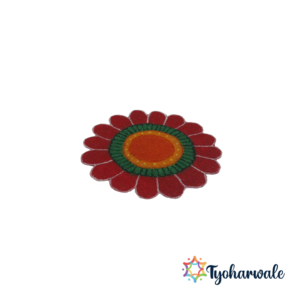 Samai Rangoli Design | Circular Pattern Rangoli for Diwali & Pooja | Reusable Traditional Floor Decoration for Home Entrance |
