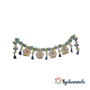 Peacock Motif Toran | Handcrafted Door Hanging for Diwali, Wedding Entrances, Navratri and Pooja Room Decor |