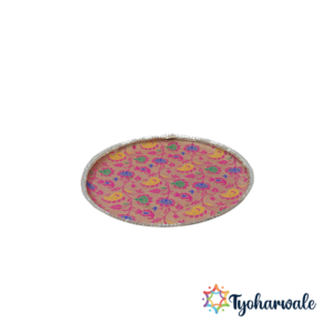 Paithani Pooja Plate | Paithani Pooja Plate – Traditional Festive Home Décor and Spiritual Essential