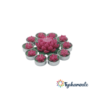 1 Lotus Candle + 10 Tealight Candle Pack