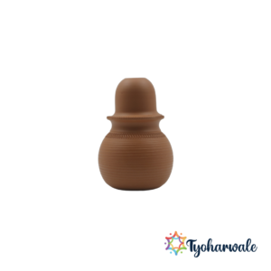 Tambya Bhande 1 Liter| Clay Pot for Drinking Water & Gifting | Traditional Water Pot for Daily Use |