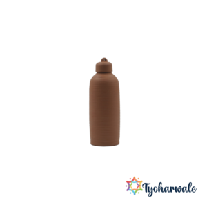 Mitti Water Bottle 1 liter | Handmade Mitti Ki Bottle | Natural Clay Water Bottle | Eco-Friendly Mati Bottle for Drinking Water & Gifting |