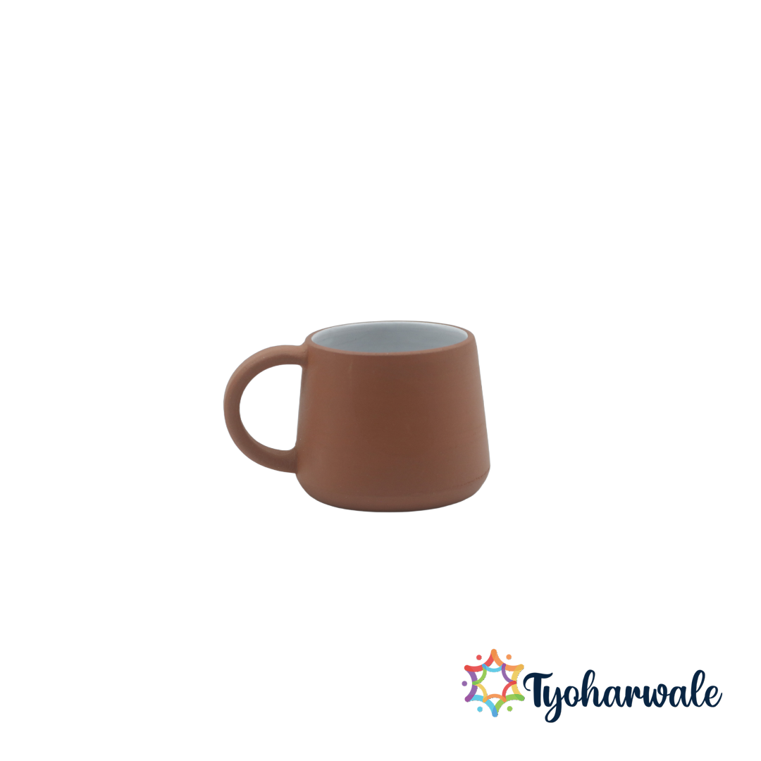 Handcrafted Mitti Clay Tea Mug Set of 6 | Mitti Tea Cup | Eco-friendly Clay Tea Mug for Hot Beverages |