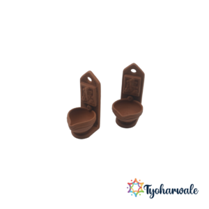 Ganesh Wall Hanging Diya Set of 2 | Clay Decorative Diya for Diwali, Navratri, Festive & Home Decor |