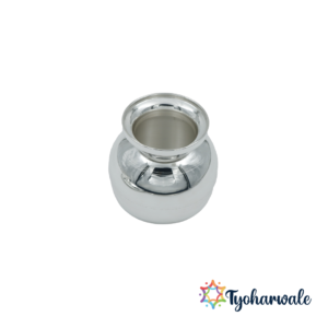 Pure Silver Pooja Lota / Kalash | Handicraft Silver Kalash for Pooja, Temple & Home | BIS Hallmarked | Traditional Chambu / Tumbler / Pot | Luxury Gift for Weddings, Karvachauth, Pongal, Sankranti & Housewarming