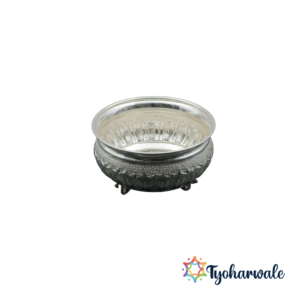 Pure Silver Urli Bowl | Handcrafted Silver Decorative Bowl for Floating Flowers & T-Lights | Home, Office, Mandir & Diwali Decoration | Spiritual & Gift Item