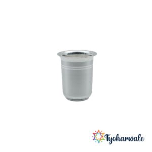 Buy Pure Silver Baby Glass Tumbler | 925 Sterling Silver Drinking Glass for Baby, Dining &amp; Pooja Use | BIS Hallmarked Silver Tumbler for Gifting, Festivals &amp; Housewarming | Traditional Silverware for Home, Temple &amp; Office