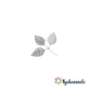 Pure 925 Silver Bel Patra for Shivaji Pooja | Handcrafted Sterling Silver Bilva Leaf for Mandir, Home Altar, Temple Decoration, Religious Worship, and Spiritual Gifting | Tyoharwale Premium Silver Pooja Collection