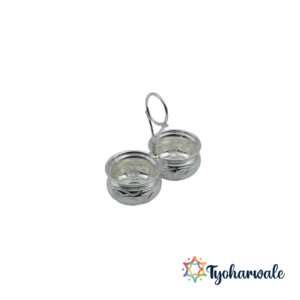 Pure Silver Haldi Kumkum Box | Roli Chawal Chopda & Chandan Holder for Pooja | Handcrafted Silver Dabbi for Home, Temple & Office | Festive & Wedding Gift BIS Hallmarked