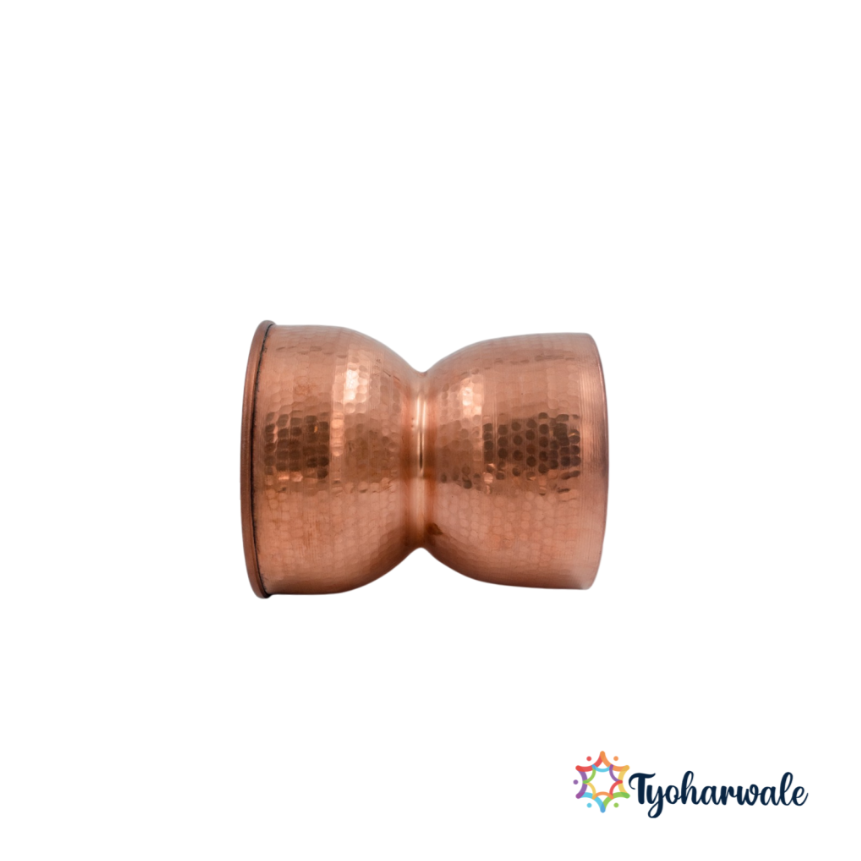 Copper Mapta | Traditional Vessel for Pooja Samagri & Festive Kitchen Use | Available in Two Sizes