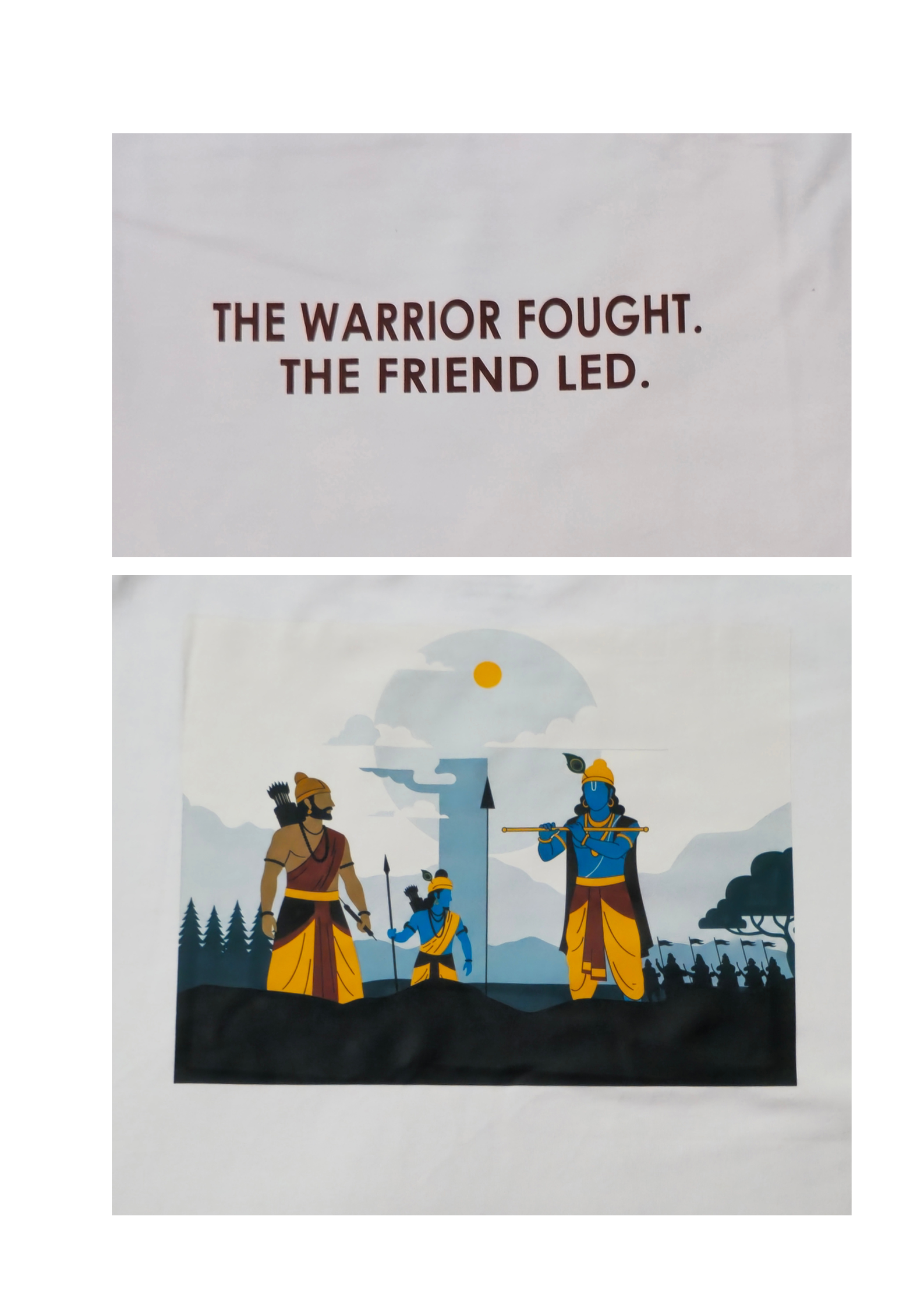 Friend led, warrior fought