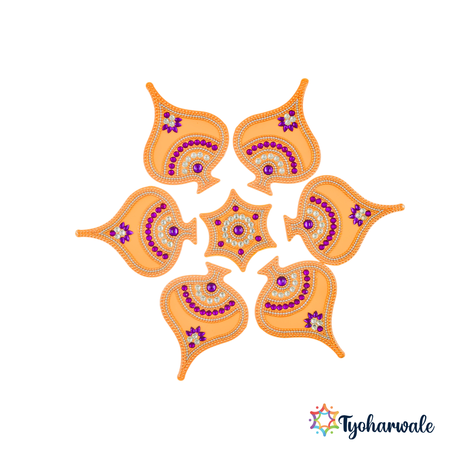 Reusable Rangoli Set for Pooja & Festivals| Decorative Rangoli for Home & Temple Décor| Traditional Rangoli for Floor & Wall Decoration| Reusable Rangoli for Diwali & Navratri Celebrations