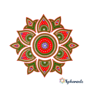 Reusable Rangoli Sticker for Home Decoration |Colorful Stone Work Rangoli – Ready Made Rangoli for Festival Decoration|  Acrylic Rangoli | Luxury Rangoli Design with Kundan Stones