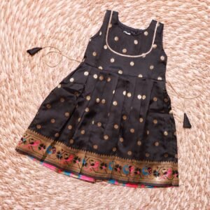 Paithani Border Frock sleeveless